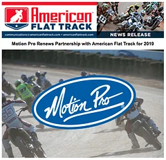 Motion Pro Renews Partnership with American Flat Track for 2019!