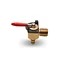 Fuel valve, 90 degree, 1/4" NPT x 1/4" barb, Viton seal