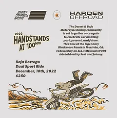 2022 Handstands at 100mph Baja Borrego Dual Sport Ride 