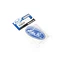 Patch, Heat Transfer, 4/PK Wht MP on Blue 10cm x 5cm  