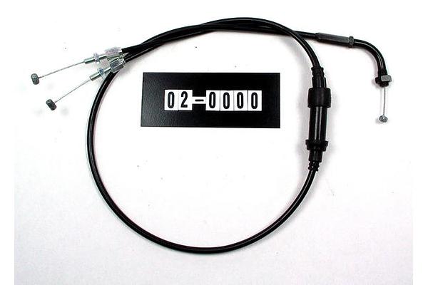 Cable, Black Vinyl, Throttle, 2into1