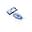 Patch, Heat Transfer, 4/PK Wht MP on Blue 10cm x 5cm  
