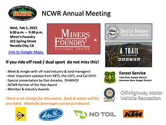 Nevada County Woods Riders Annual Meeting