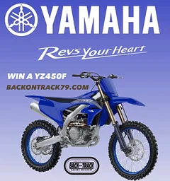 Win a 2023 Yamaha YZ450F! Back On Track, Raffle 