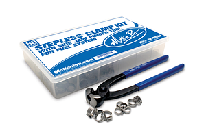 Stepless® Clamp Fuel Line Fittings Kit, 80 pcs, w/Pincer Tool