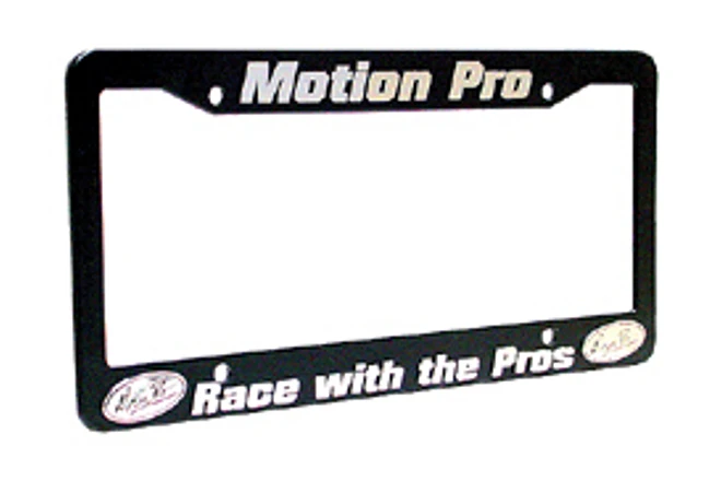 License Frame, Blk w/White Lettering